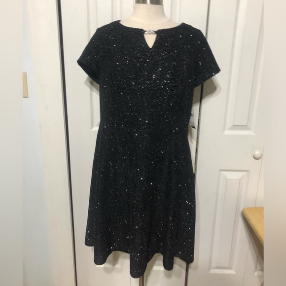 Alyx Dresses & Skirts - Alyx Dress Black Sparkly (Silver Sparkles) Formal Dress